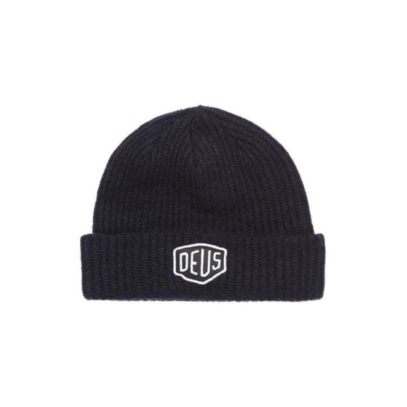 DEUS NAVY SHIELD BEANIE - Picture 1 of 1